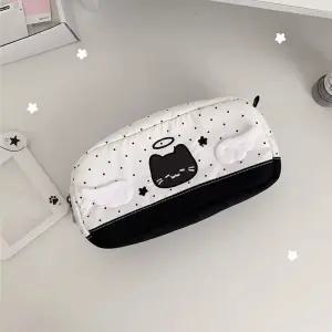 모든 천사 고양이 필통 파우치 귀여운 다용도 친구 애착 동물 펜케이스 새학기 학용품 인형 커플 우정