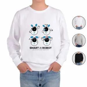 [하프클럽/알티피아]맨투맨 전색상 스마트 로봇 인간 ROBOT 프린트셔츠