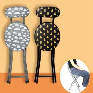 원형 쿠션 접이식 의자 휴대용접이식의자