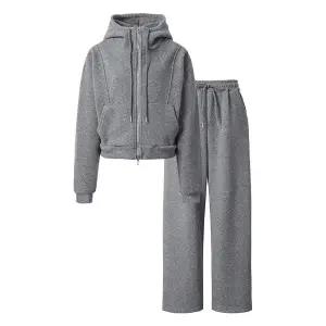 [롯데백화점]르샵. 투웨이 후드 집업 밴딩 팬츠 융기모 셋업 (NO4OW009L0)