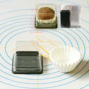 두쫀쿠 포장 용기 1구 유산지 포함 20개 / 양갱 화과자 케이스