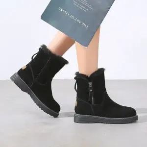 스웨이드 C1027 퍼안감 방한화 스타일 부츠 방한 겨울신발 패션부츠 여성 털부츠