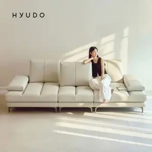 사계의 동백 2800 모듈형 스윙 천연면피 가죽소파 4인