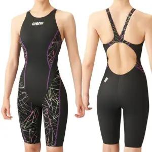 아레나 여자 선수용 5부 반전신 수영복 U158869 경기용
