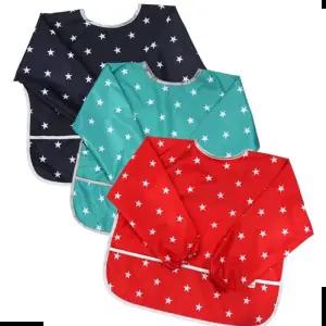 긴팔앞치마 유아동 방수 미술 가운 긴팔 앞치마-별빛