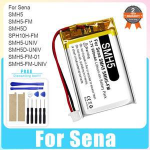 Sena SMH5 SMH5-FM SPH10H-FM SMH5-UNIV 용 교체 오토바이 헤드셋 배터리
