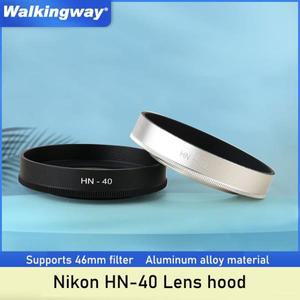니콘용 HN-40 렌즈 후드, F3.5-6.3VR 마이크로 싱글 블랙 실버 46mm, Z50 Z30 ZFC DX 16-50mm