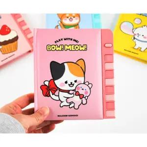 동물 캐릭터 비밀일기 버튼식 비밀번호 다이어리 5개 노트 초등글쓰기 글쓰기