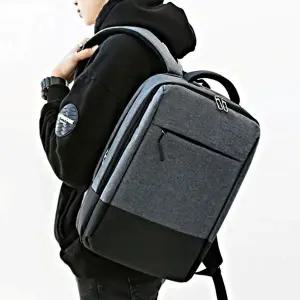 배색백팩 수납가방 노트북가방 데일리 베이직 팩백 (KYR-W947EFF)