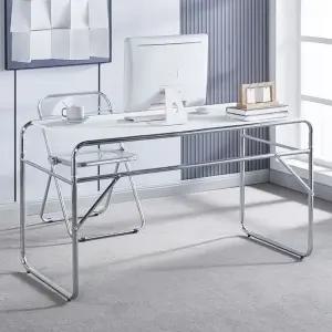 ro-1200 쉐입 데스크 조립식 원룸 철제 책상 미드센추 철재 공부