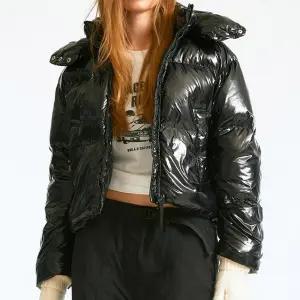 [후아유]후드탈착 유광 숏푸퍼 (WHJDD4V36F-T)