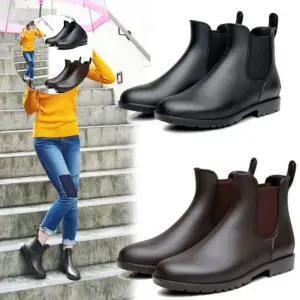 캐주얼 여성 비오는날 레인 첼시 장화 부츠 첼시부츠