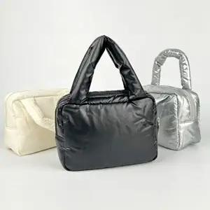 여성 가벼운 데일리 토트 패딩 클래식 백 데일리 손-WFHZZX9