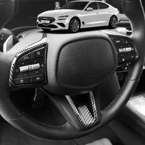 더뉴 G70 튜닝 스티어링휠 카본 몰딩 악세사리