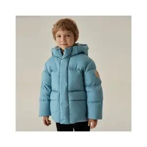 [닥스리틀] 베이직 숏 다운 점퍼 블루 아동 방한 아우터