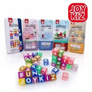 조이키즈 자석 큐브블럭 휴대용 틴케이스세트 테마블록 5종 택1)
