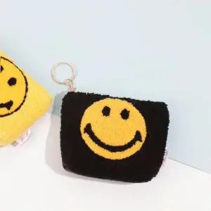 파우치 복숭아 스마일 동전지갑 타올 지갑