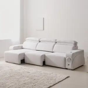 제이픽스 테티스 이지클린 패브릭 무빙 2세대 슬라이딩 리클라이너 4인 슬라이드 모션 스피커 소파