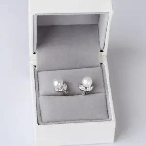 시후주얼리 실버925 핵진주 꽃 진주 귀걸이 SS585E
