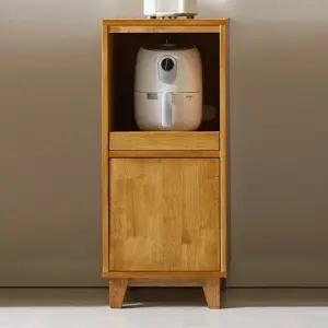 빅피처 미르 400 600 고무나무 원목 렌지대 수납장