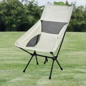 초경량 접이식 캠핑의자 헤드쿠션 야외 릴렉스체어 하이백 폴딩 간이 휴대용 의자