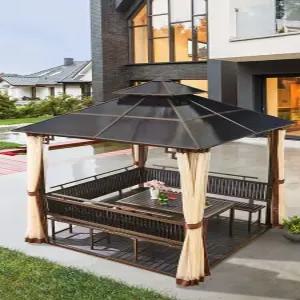 조립식 정자 야외 바베큐 마당 팔각정 바베큐장