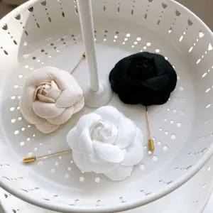 3가지 컬러 택1 골드핀 카멜리아 부토니에 부토니에 브로치핀 코사지핀 재료