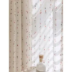 암막커튼 블라인드 레인보우 자수 시어 커튼 거실 침실 발코니 세탁 기계 1개