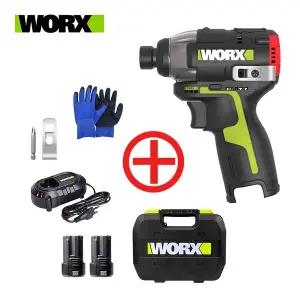 WORX 웍스 WU132X 충전임팩드라이버 12V 2.0Ah 배터리2개+충전기1개 풀세트 무선 충전임팩드릴