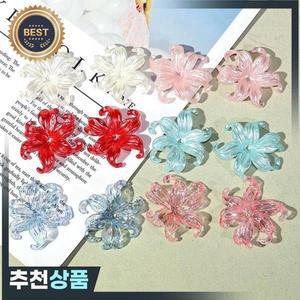 다채로운 모조 진주 수지 꽃 DIY 머리핀 재료 수제 자수 행운의 가방 고대 스타일 패션 쥬얼리