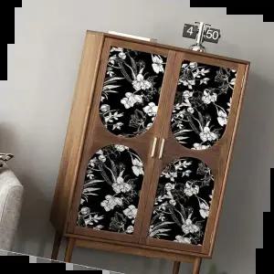 벽지스티커 꽃무늬시트지 가구리폼 PVC 방수 시트지 RFT 40cmX3m