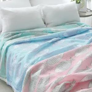 국내제작 홑이불 물고기 시어서커 여름 3color철 홑겹 샤카 고슬한 쾌적한 보송한 디자인 침구 철침구