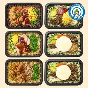 [미스터네이처]굿스푼 저당 비빔밥&솥밥 혼합 6종 6팩 도시락 세트 임당 당뇨 식단 배달 닭가슴살 단백...