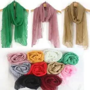 스카프마니아 플리츠 롱 간절기 여성 주름 남성 스카프 WFK7IR3