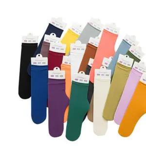 얇은 골지 롤링 발목스타킹 빈티지컬러 패션양말