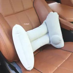 펌프식 공기주입 장거리 여행용 에어 허리쿠션 휴대용