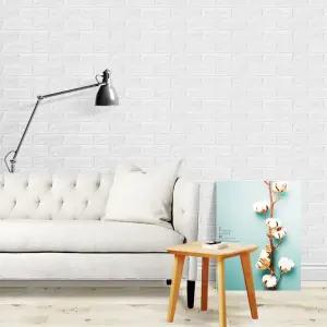 3D폼브릭 2.5M 롤 시트지 쿠션벽돌 폼블럭 단열 벽지 보온 폼 스티커 풀바른 포인트 방