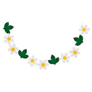 데이지플라워 잎사귀 파티장식 가랜드