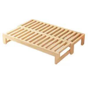 원목 소파베드 확장형 프레임 침대 깔판 슬라이드