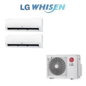 LG휘센 1등급 벽걸이 에어컨 2IN1 6평+6평 다배관 올인원 멀티조합 2대 ND
