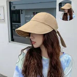 파스텔컬러 썬캡 여름모자 자외선차단모자 여자썬캡