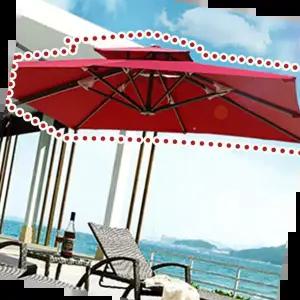 파라솔지붕갈이 사각폴딩파라솔 지붕 교체용 천 갈이천