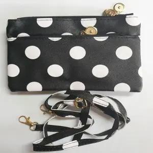 [하프클럽/]포인트 땡땡이 도트 크로스 미니백 투웨이백 파우치