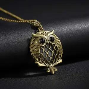 노안용 레트로 돋보기 노인 앤틱 겸용 부엉이 목걸이