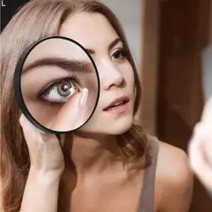 부착형 메이크업 확대거울 10배 2개/미용소품/화장소품/뷰티소품/화장대/화장거울/고배율/여행/뷰티/화장의