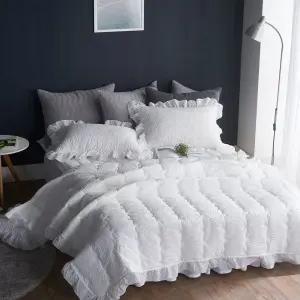 Pure Frill 리플 아사 여름 침구 이불패드 세트 SS소프워싱 침대 셋트 베딩 딩셋