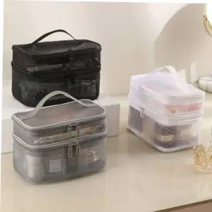 2단파우치 2단 메쉬파우치 여행파우치 가벼운 건습분리 목욕가방