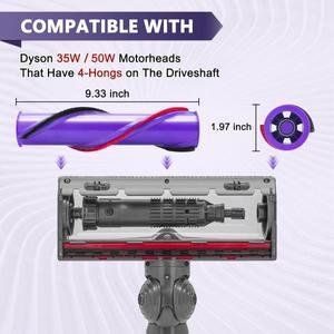 다이슨 호환용 V10 모터 헤드 진공 청소기용 롤러 브러시 바, 직접 구동 교체 부품, 5cm, 1.97 인치 35W, 5