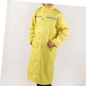 기능성우비 방수 방풍 남여공용 편한 레인코트 롱코트우비 옐로우