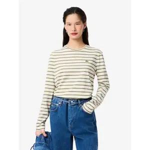 라코스테 LACOSTE [라코스테 공식] 여성 멀티 스트라이프 긴팔 티셔츠 TF7573-55N AI6 390195